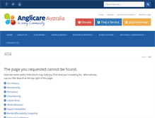 Tablet Screenshot of anglicare.asn.au